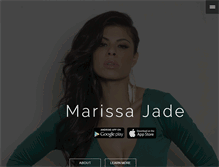 Tablet Screenshot of marissajade.com